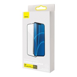 Baseus Full Glass для iPhone 13 | 13 Pro (2 шт), черная рамка
