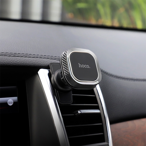 HOCO автодержатель CA52 Intelligent magnetic car holder (в воздуховод) Black/Gray
