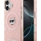 Karl Lagerfeld для iPhone 17 чехол IML NFT Choupette Head on logo Metal Cam Hard Pink (MagSafe)