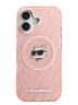 Karl Lagerfeld для iPhone 17 чехол IML NFT Choupette Head on logo Metal Cam Hard Pink (MagSafe)