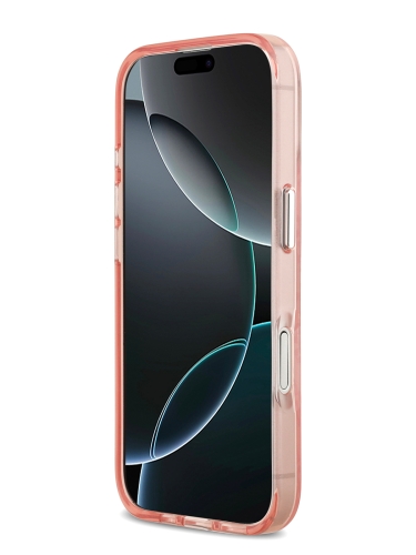 Karl Lagerfeld для iPhone 17 чехол IML NFT Choupette Head on logo Metal Cam Hard Pink (MagSafe)