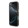 Guess для iPhone 17 Pro Max чехол Saffiano Full Wrapped 4G Big Resin logo Metal Cam Hard Brown
