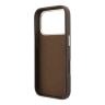 Guess для iPhone 17 Pro Max чехол Saffiano Full Wrapped 4G Big Resin logo Metal Cam Hard Brown