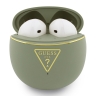 Guess Наушники TWS Bluetooth Round with Printed Triangle logo Khaki