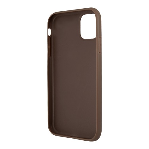 Чехол Guess 4G Stripe printed logo Hard для iPhone 11, коричневый