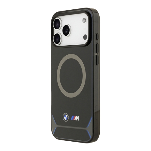 BMW для iPhone 17 Pro чехол M-series IML Metal camera Double logo Hard Black (MagSafe)