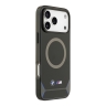 BMW для iPhone 17 Pro чехол M-series IML Metal camera Double logo Hard Black (MagSafe)