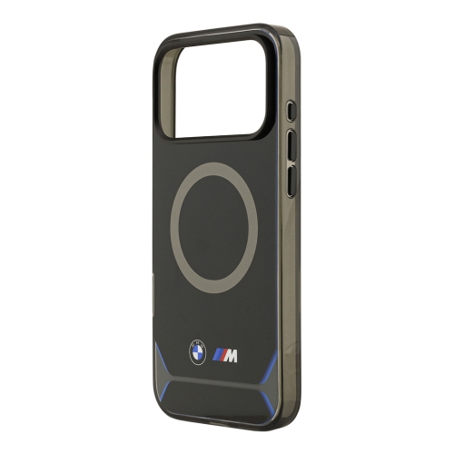 BMW для iPhone 17 Pro чехол M-series IML Metal camera Double logo Hard Black (MagSafe)