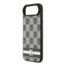 DKNY для iPhone Air чехол PU Checkered Printed stripes Metal logo Hard Black