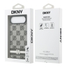DKNY для iPhone Air чехол PU Checkered Printed stripes Metal logo Hard Black