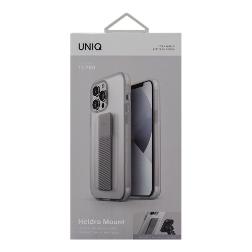 Чехол Uniq Heldro Mount +Band для iPhone 13 Pro, прозрачный (Matte Clear)