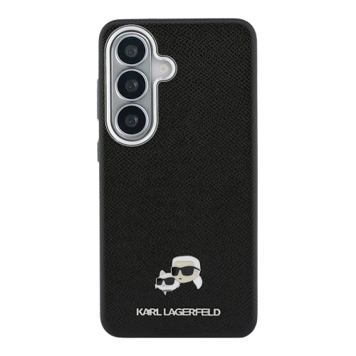 Karl Lagerfeld для Galaxy S26 чехол PU Saffiano FW Karl&Choup Heads metal &Cam Hard Black (MagSafe)