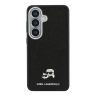 Karl Lagerfeld для Galaxy S26 чехол PU Saffiano FW Karl&Choup Heads metal &Cam Hard Black (MagSafe)
