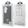 Karl Lagerfeld для Galaxy S26 чехол PU Saffiano FW Karl&Choup Heads metal &Cam Hard Black (MagSafe)