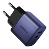 Energea СЗУ AmpCharge AVS45, USB-C AVS60 + USB-A QC30W Blue