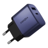 Energea СЗУ AmpCharge AVS45, USB-C AVS60 + USB-A QC30W Blue