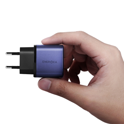 Energea СЗУ AmpCharge AVS45, USB-C AVS60 + USB-A QC30W Blue