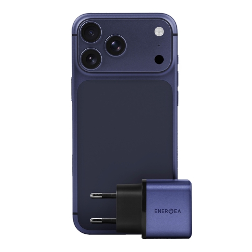 Energea СЗУ AmpCharge AVS45, USB-C AVS60 + USB-A QC30W Blue