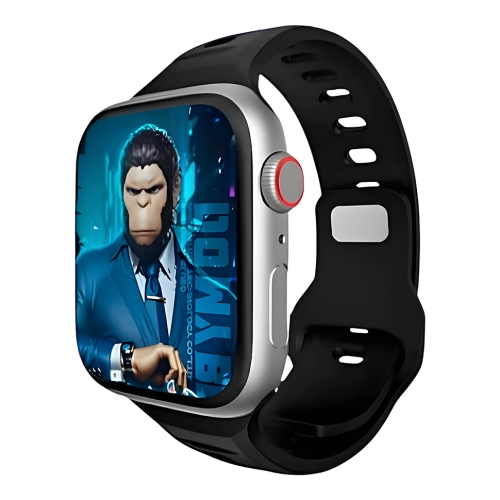 BlueO для Apple Watch 44/45/46/49 mm ремешок Fluoro Rubber Sport Watch Band Black