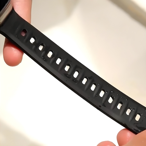 BlueO для Apple Watch 44/45/46/49 mm ремешок Fluoro Rubber Sport Watch Band Black