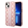 Чехол Lagerfeld Monogram w Vertical logo Hard для iPhone 14, розовый