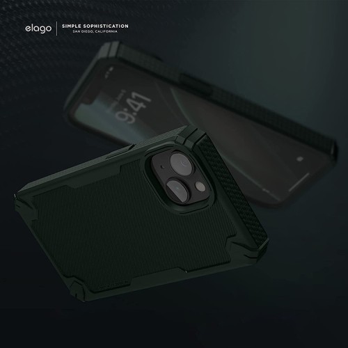 Чехол Elago ARMOR Silicone case для iPhone 14, зеленый