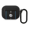 Чехол BMW Signature leather with Color lines для AirPods Pro, черный