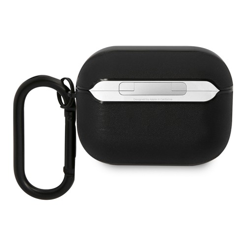 Чехол BMW Signature leather with Color lines для AirPods Pro, черный