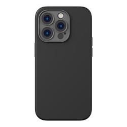 Чехол Baseus Liquid Silica Gel Magnetic case +Tempered glass для iPhone 14 Pro Max, черный (MagSafe)