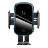 Держатель с беспроводной зарядкой Baseus Light Electric Holder Wireless Charger 15W, на торпеду/стекло/решетку