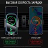 Держатель с беспроводной зарядкой Baseus Light Electric Holder Wireless Charger 15W, на торпеду/стекло/решетку