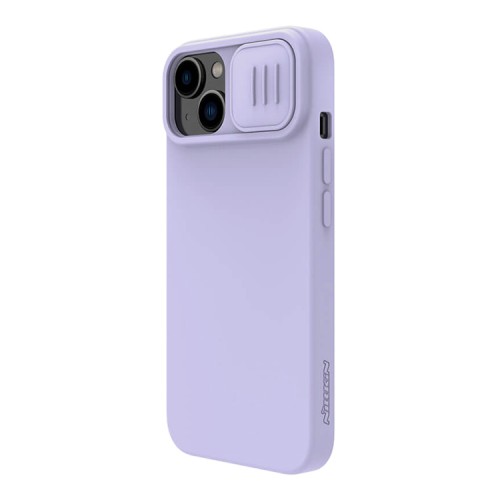 Nillkin для iPhone 15 Plus чехол CamShield Silky Silicone Misty Purple