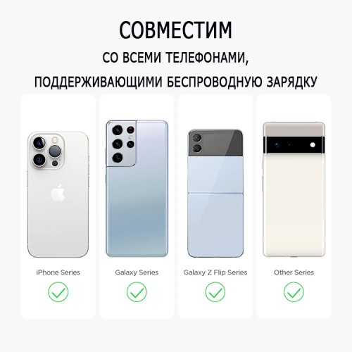 Elago Автодержатель-беспроводное ЗУ Magsafe Phine Mount 15W Air/Dash Dark Grey