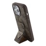 Guess для iPhone 15 Pro Max чехол GripStand PU 4G with Triangle Diamond metal logo Hard Brown
