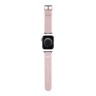 Hello Kitty для Apple Watch 42-41-40 mm ремешок PU Grained leather 3D Rubber Kitty Head Pink