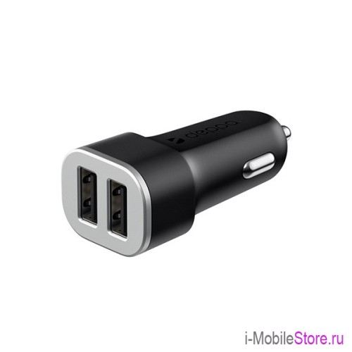 Автомобильное зарядное устройство Deppa 2 USB 4.8A