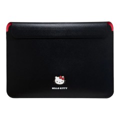 Hello Kitty для ноутбуков 13"/14" чехол Sleeve PU Grained leather Metal Kitty Head Black