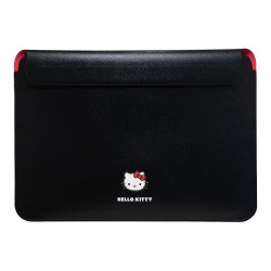 Hello Kitty для ноутбуков 13"/14" чехол Sleeve PU Grained leather Metal Kitty Head Black