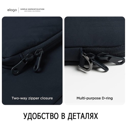 Elago для ноутбуков 14"/ Macbook Pro 14" чехол LapTop Pocket Sleeve Jean Indigo