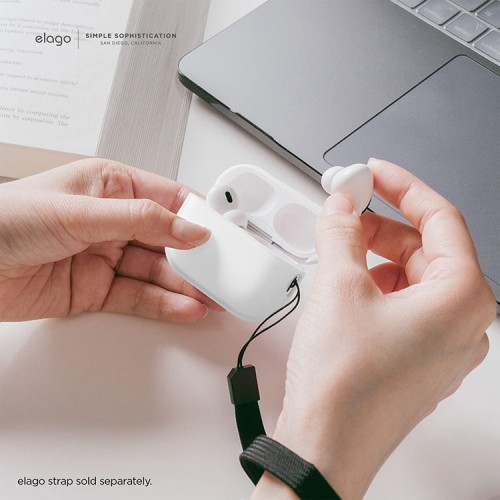 Elago для AirPods Pro 2 (all) чехол Silicone case Nightglow Blue