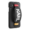 Чехол Karl Lagerfeld PU Leather Strap Karl Logo Hard для iPhone 11, с ремешком, черный