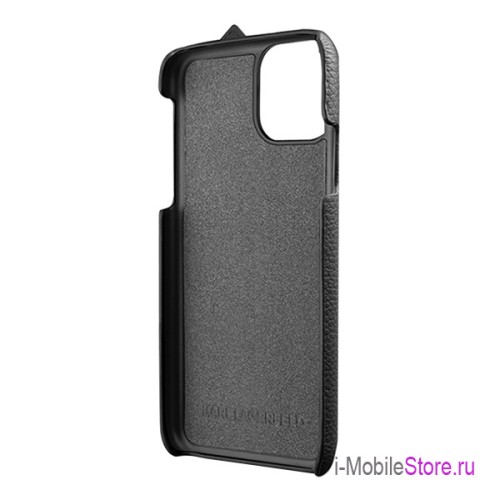 Чехол Karl Lagerfeld PU Leather Strap Karl Logo Hard для iPhone 11, с ремешком, черный