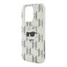 Karl Lagerfeld для iPhone 16 Pro чехол PC/TPU Monogram NFT Choupette прозрачный