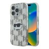 Karl Lagerfeld для iPhone 16 Pro чехол PC/TPU Monogram NFT Choupette прозрачный
