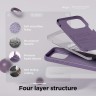 Elago для iPhone 15 Pro чехол Soft silicone (Liquid) Deep Lavender