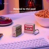Elago для AirPods 4 чехол Unique Cassette Tape Hang case Classic White/Red