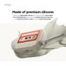 Elago для AirPods 4 чехол Unique Cassette Tape Hang case Classic White/Red