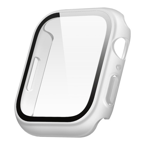 Elago для Apple Watch 42 mm (Series 10) чехол Clear Shield case+9H glass Frosted Transparent