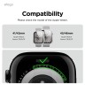 Elago для Apple Watch 42 mm (Series 10) чехол Clear Shield case+9H glass Frosted Transparent