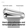 Elago для Apple Watch 42 mm (Series 10) чехол Clear Shield case+9H glass Frosted Transparent